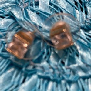 Square faux diamond earrings